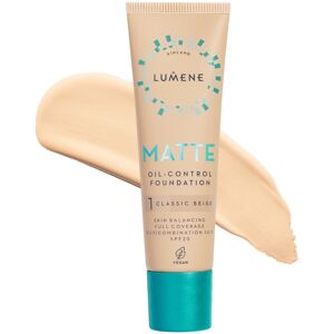 LUMENE Matte Oil-Control Foundation SPF20 Shade 1 Classic Beige LUMENE Matte Oil-Control Foundation SPF20 Shade 1 Classic Beige