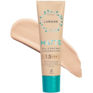 LUMENE Matte Oil-Control Foundation SPF20 Shade 1,5 Fair LUMENE Matte Oil-Control Foundation SPF20 Shade 1,5 Fair