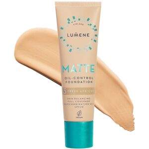 LUMENE Matte Oil-Control Foundation SPF20 Shade 3 Fresh Apricot LUMENE Matte Oil-Control Foundation SPF20 Shade 3 Fresh Apricot