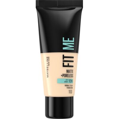 MAYBELLINE NEW YORK Fit Me! Matte + Poreless make-up 100 Warm Ivory, 30 ml MAYBELLINE NEW YORK Fit Me! Matte + Poreless make-up 100 Warm Ivory, 30 ml