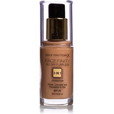 MAX FACTOR Facefinity All Day Flawless 3 in 1 Foundation SPF20 80 Bronze 30 ml MAX FACTOR Facefinity All Day Flawless 3 in 1 Foundation SPF20 80 Bronze 30 ml