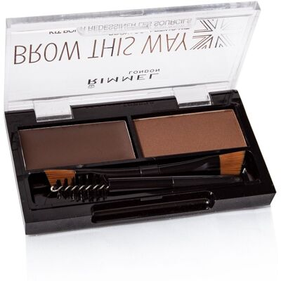 RIMMEL LONDON Eyebrow Palette Brow this way 003 Dark Brown 1,1 g RIMMEL LONDON Eyebrow Palette Brow this way 003 Dark Brown 1,1 g