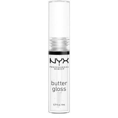 NYX PROFESSIONAL MAKEUP Butter Gloss 54 Gloss Clear lesk na pery, 8 ml NYX PROFESSIONAL MAKEUP Butter Gloss 54 Gloss Clear lesk na pery, 8 ml