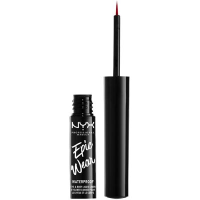 NYX PROFESSIONAL MAKEUP Epic Wear Semi-Permanent Liquid Liner 07 Red tekuté očné linky, 3,5 ml NYX PROFESSIONAL MAKEUP Epic Wear Semi-Permanent Liquid Liner 07 Red tekuté očné linky, 3,5 ml