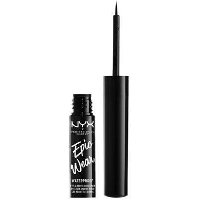 NYX PROFESSIONAL MAKEUP Epic Wear Semi-Permanent Liquid Liner 01 Black tekuté očné linky, 3,5 ml NYX PROFESSIONAL MAKEUP Epic Wear Semi-Permanent Liquid Liner 01 Black tekuté očné linky, 3,5 ml