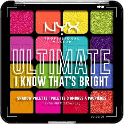 NYX PROFESSIONAL MAKEUP Ultimate Shadow Palette I Know That's Bright paletka očných tieňov NYX PROFESSIONAL MAKEUP Ultimate Shadow Palette I Know That's Bright paletka očných tieňov