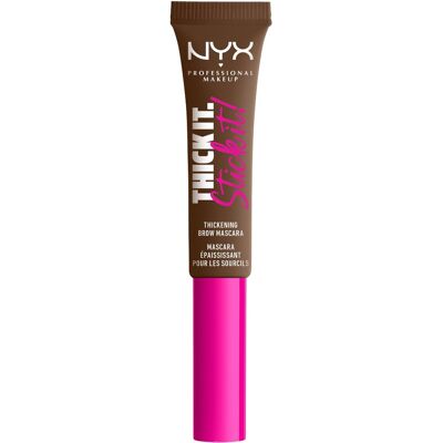 NYX PROFESSIONAL MAKEUP Thick It Stick It Brow Mascara 06 Brunette maskara na obočie, 7 ml NYX PROFESSIONAL MAKEUP Thick It Stick It Brow Mascara 06 Brunette maskara na obočie, 7 ml