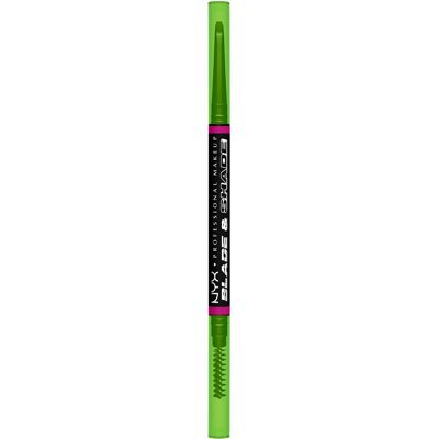 NYX PROFESSIONAL MAKEUP Blade & Shade, Dual Edge Brow Pencil, Black NYX PROFESSIONAL MAKEUP Blade & Shade, Dual Edge Brow Pencil, Black