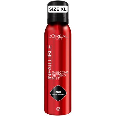L'ORÉAL PARIS Infaillible 3-s setting mist fixačný sprej, 150 ml L'ORÉAL PARIS Infaillible 3-s setting mist fixačný sprej, 150 ml
