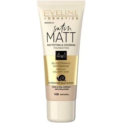 EVELINE COSMETICS Satin Matt No 103 Natural 30 ml EVELINE COSMETICS Satin Matt No 103 Natural 30 ml