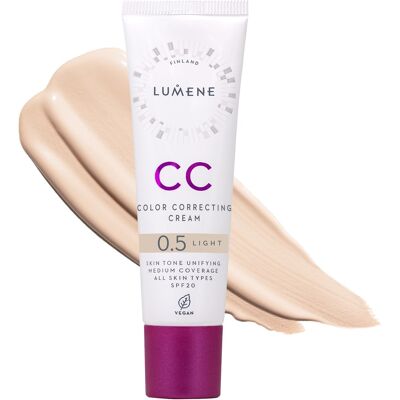 LUMENE CC Color Correcting Cream SPF20 Shade 0.5 Light LUMENE CC Color Correcting Cream SPF20 Shade 0.5 Light