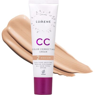 LUMENE CC Color Correcting Cream SPF20 Shade 2 Medium LUMENE CC Color Correcting Cream SPF20 Shade 2 Medium