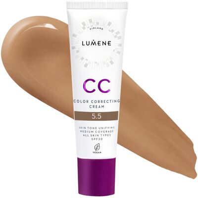LUMENE CC Color Correcting Cream SPF20 Shade 5.5 LUMENE CC Color Correcting Cream SPF20 Shade 5.5