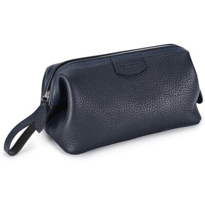 Truefitt & Hill Gentleman's Washbag, kožená kozmetická taška modrá Truefitt & Hill Gentleman's Washbag, kožená kozmetická taška modrá