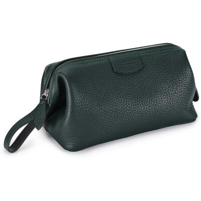 Truefitt & Hill Gentleman's Washbag, kožená kozmetická taška zelená Truefitt & Hill Gentleman's Washbag, kožená kozmetická taška zelená