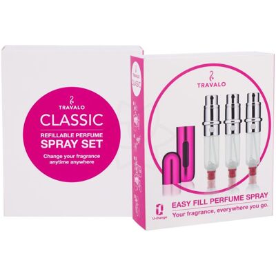 TRAVALO Refill Atomizer Classic HD Hot Pink Set TRAVALO Refill Atomizer Classic HD Hot Pink Set