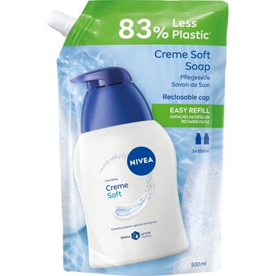 NIVEA Tekuté mydlo Creme Soft 500 ml, náplň NIVEA Tekuté mydlo Creme Soft 500 ml, náplň