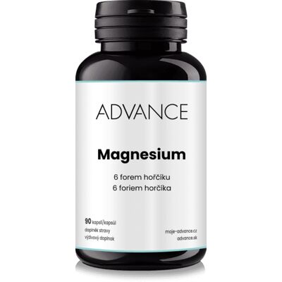 ADVANCE nutraceutics ADVANCE Magnesium 90 kapsúl – 6 foriem horčíka ADVANCE nutraceutics ADVANCE Magnesium 90 kapsúl – 6 foriem horčíka