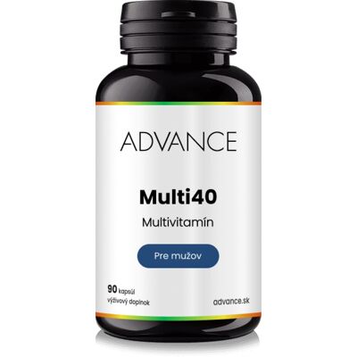 ADVANCE nutraceutics ADVANCE Multi40 pre mužov 90 kapsúl – multivitamín ADVANCE nutraceutics ADVANCE Multi40 pre mužov 90 kapsúl – multivitamín