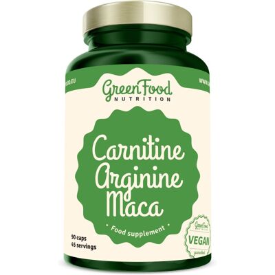 GreenFood Nutrition Carnitin Arginin Maca 90 kapsúl GreenFood Nutrition Carnitin Arginin Maca 90 kapsúl