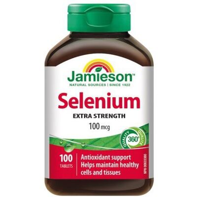 JAMIESON Selén 100 mcg 100 tabliet JAMIESON Selén 100 mcg 100 tabliet