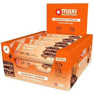 MaxiNutrition Waffle protein bar hazelnut spread 12× 39 g MaxiNutrition Waffle protein bar hazelnut spread 12× 39 g