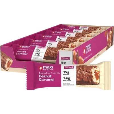 MaxiNutrition Creamy Core Protein Bar peanut caramel 12 × 45 g MaxiNutrition Creamy Core Protein Bar peanut caramel 12 × 45 g