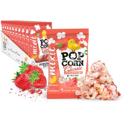Mixit BIO popcorn do vrecka Jahoda 20 ks Mixit BIO popcorn do vrecka Jahoda 20 ks