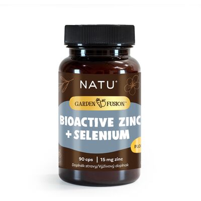 NATU Garden Fusion Bioaktívny zinok 15 mg, selén, extrakt zo zeleného čaju 90 kapsúl NATU Garden Fusion Bioaktívny zinok 15 mg, selén, extrakt zo zeleného čaju 90 kapsúl