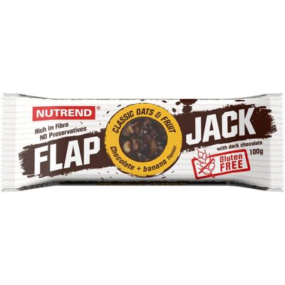 Nutrend Flapjack Gluten Free 100 g, čokoláda + banán s horkou čokoládou Nutrend Flapjack Gluten Free 100 g, čokoláda + banán s horkou čokoládou