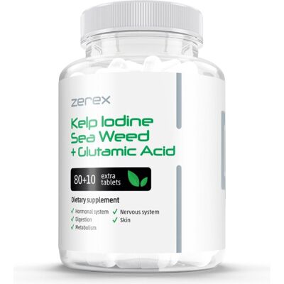 Zerex Kelp Morská riasa – jód, 90 tabliet Zerex Kelp Morská riasa – jód, 90 tabliet