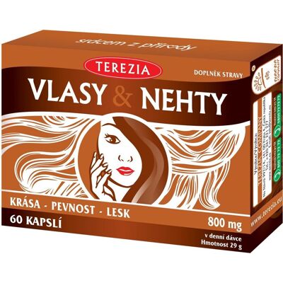 TEREZIA COMPANY TEREZIA Vlasy & Nechty 60 kapsúl TEREZIA COMPANY TEREZIA Vlasy & Nechty 60 kapsúl