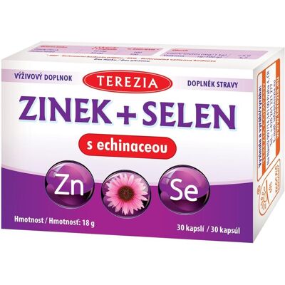 TEREZIA COMPANY TEREZIA Zinok + selén s echinaceou 30 kapsúl TEREZIA COMPANY TEREZIA Zinok + selén s echinaceou 30 kapsúl