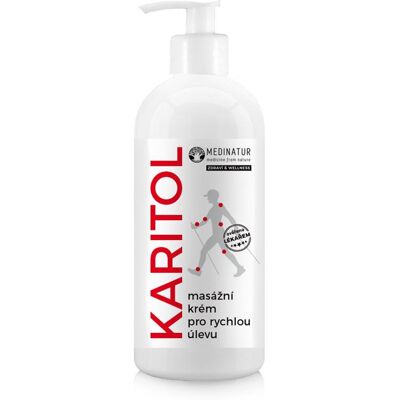 Medinatur Karitol masážny krém na bolesť chrbta, kĺbov a svalov 300 ml Medinatur Karitol masážny krém na bolesť chrbta, kĺbov a svalov 300 ml