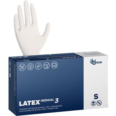 ESPEON Latex Medical biele veľ. S, 100 ks ESPEON Latex Medical biele veľ. S, 100 ks