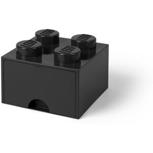 Lego Úložný box 4 so zásuvkou – čierna Lego Úložný box 4 so zásuvkou – čierna