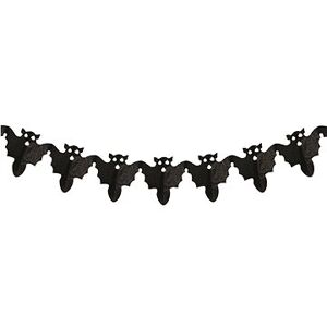 LAALU Řetěz s netopýry papírový černý 360 cm