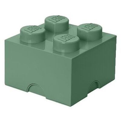 Lego úložný box 250 × 250 × 180 mm – army zelená Lego úložný box 250 × 250 × 180 mm – army zelená