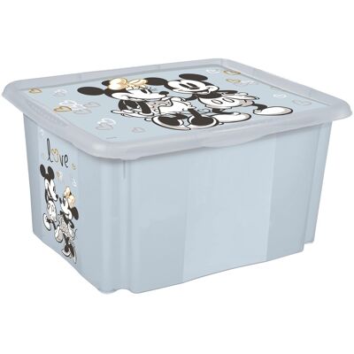 Keeeper Úložný box s vekom veľký Mickey – modrý Keeeper Úložný box s vekom veľký Mickey – modrý