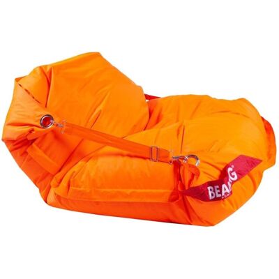 BeanBag Sedací vak 189 × 140 comfort s popruhmi fluo orange BeanBag Sedací vak 189 × 140 comfort s popruhmi fluo orange