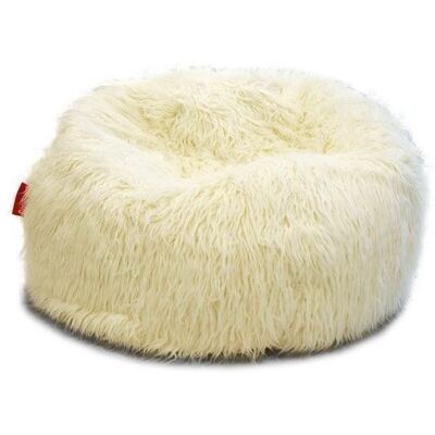 BeanBag Sedací vak Shaggy White BeanBag Sedací vak Shaggy White