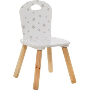 Atmosphera for kids Detská stolička, biela s hviezdami, 49,5 × 30 × 30 cm Atmosphera for kids Detská stolička, biela s hviezdami, 49,5 × 30 × 30 cm