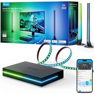 Govee AI Sync Box Kit 2 Smart sada PC osvetlenia 27 – 34" + LED panely Govee AI Sync Box Kit 2 Smart sada PC osvetlenia 27 – 34" + LED panely