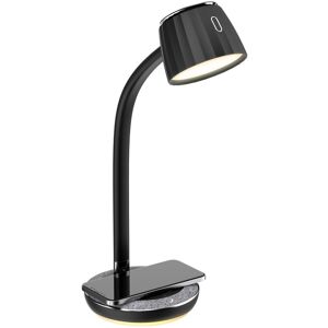 IMMAX PERLA LED, Qi bezdrôtové nabíjanie, čierna + sivý a kovový detail IMMAX PERLA LED, Qi bezdrôtové nabíjanie, čierna + sivý a kovový detail