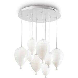 Ideal Lux Clo Wn SP8 závesné svietidlo 8× G9 LED 3 W 50 cm biele Ideal Lux Clo Wn SP8 závesné svietidlo 8× G9 LED 3 W 50 cm biele