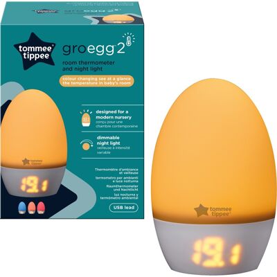 Tommee Tippee Teplomer a nočné svetlo Gro Egg2 Tommee Tippee Teplomer a nočné svetlo Gro Egg2