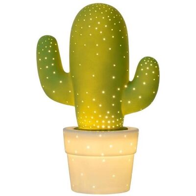 Lucide 13513/01/33 – Stolná lampa CACTUS 1× E14/40 W/230 V zelená Lucide 13513/01/33 – Stolná lampa CACTUS 1× E14/40 W/230 V zelená
