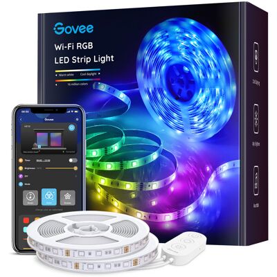 Govee WiFi RGB Smart LED pásik 10 m (2 × 5 m) Govee WiFi RGB Smart LED pásik 10 m (2 × 5 m)