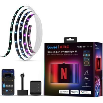 Govee Backlight 3S Netflix TV 55-65 SMART LED podsvietenie RGBICW Govee Backlight 3S Netflix TV 55-65 SMART LED podsvietenie RGBICW