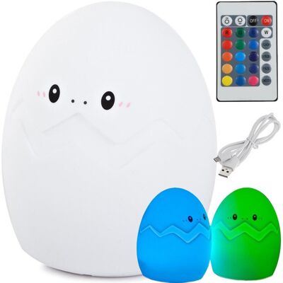 Verk nočná RGB lampička dotyková vajíčko USB s diaľkovým ovládaním Verk nočná RGB lampička dotyková vajíčko USB s diaľkovým ovládaním